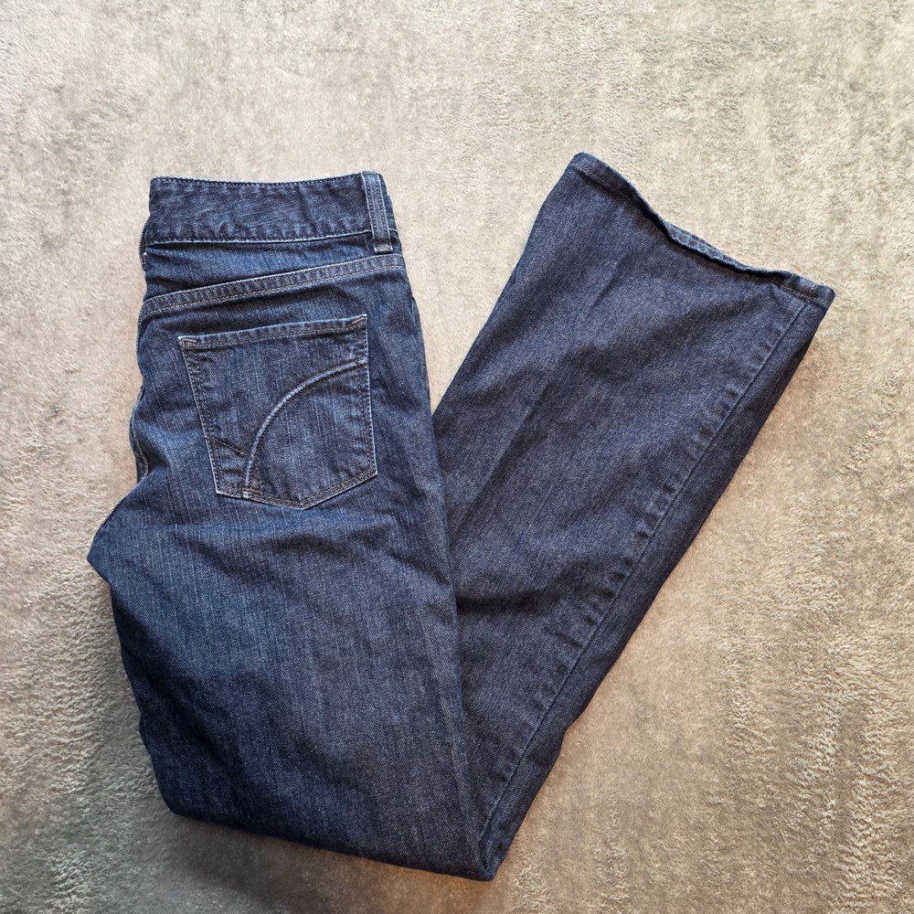 Eddie Bauer Classic Straight Jeans Womens 4 Medium Wash Mid Rise Stretch Denim